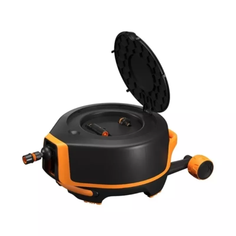 Fiskars sodo žarna su būgnu ir ratukais, XL, 13 mm