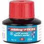Markerio papildymas Edding FTK 25, raudonas rašalas 25 ml, tinka edding 380/383