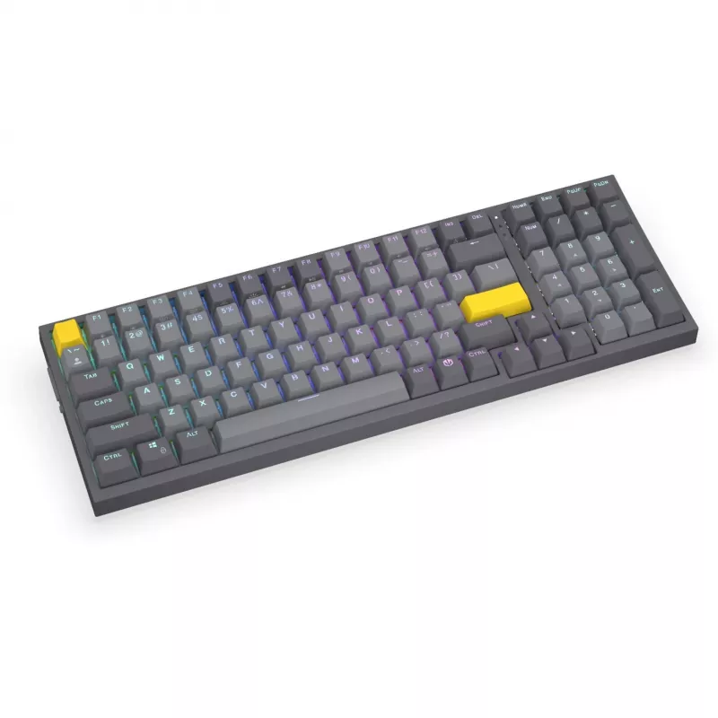 Celeris 1800 žaidimų klaviatūra, pilka, US išdėstymas, ENDORFY Yellow by Gateron