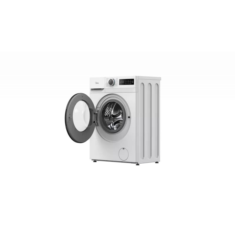 Priekinio pakrovimo skalbimo mašina Midea MF110W70B/W-HR — 7 kg, 1200 aps./min., A, 60×40 cm, LED ekranas, garo funkcija, balta