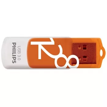 Philips FM12FD00B USB atmintukas 128 GB USB Type-A 3.2 Gen 1 (3.1 Gen 1) Oranžinis, Baltas