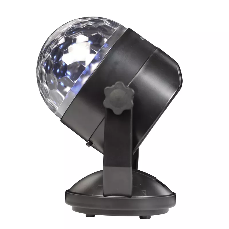 LED disko rutulys DENVER LDB-319 – kompaktiškas LED vakarėlių šviestuvas