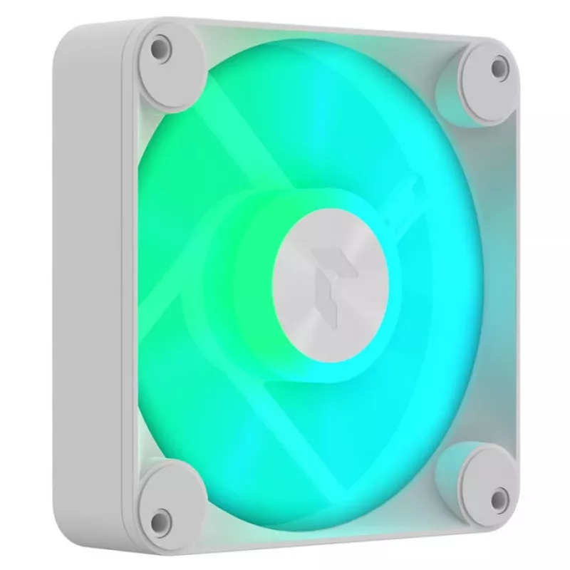 Ventiliatorius APNX FP1-Q 120 PWM ARGB-WT 120mm, PWM valdymas, ARGB apšvietimas, baltas rėmelis