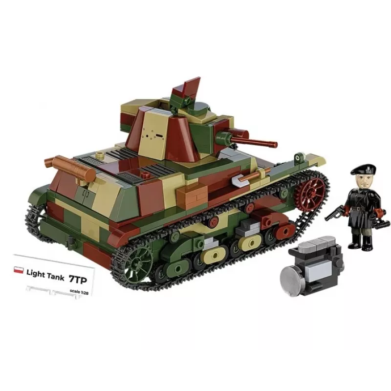 Cobi Konstrukciniai Blokeliai Lengvasis Tankas 7TP, 669 dalių, COBI-2661