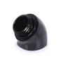 Alphacool 17590 vandens bloko adapteris 45° G1/4 inch moteriškas / vyriškas, matinė juoda, 20 mm × 21 mm × 21 mm