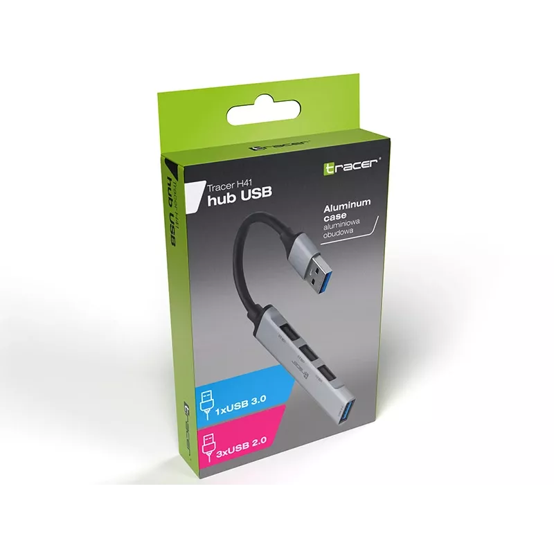 USB 3.0 šakotuvas Tracer H41, 4 prievadai
