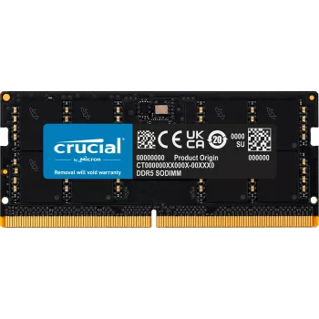 32GB DDR5 SODIMM - 4800MHz / PC5-38400 - CL40 - 1.1V - Non-ECC - Unbuffered