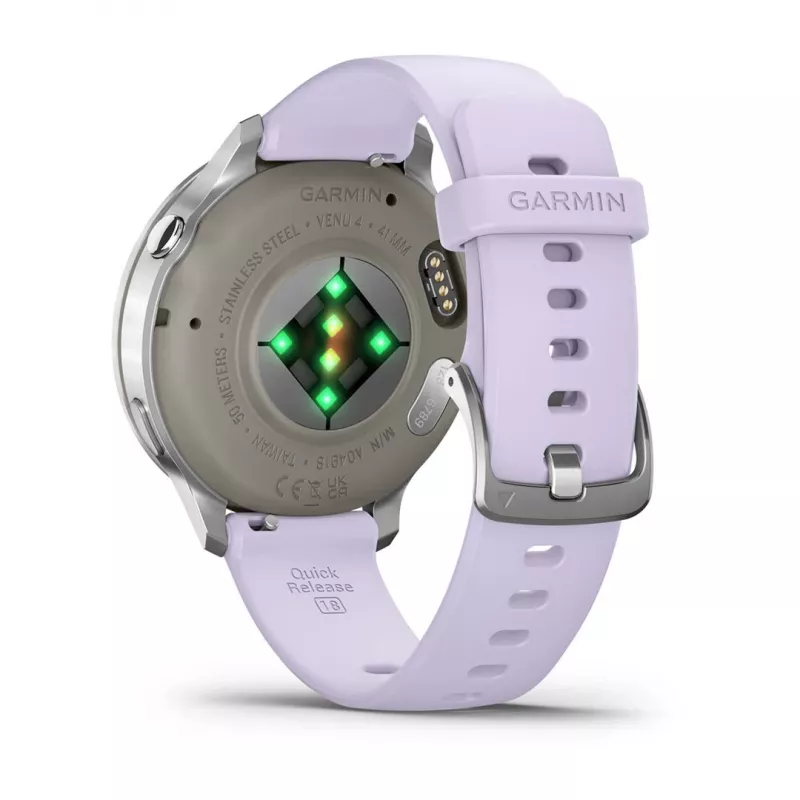 Garmin Venu 4 3,05 cm (1,2 inch) AMOLED 41 mm sidabrinis laikrodis su GPS
