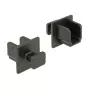 Kištukinių lizdų apsauginiai dangteliai DELOCK 64010, polipropilenas, juodi, 12,2×15,2×12 mm, 10 vnt.