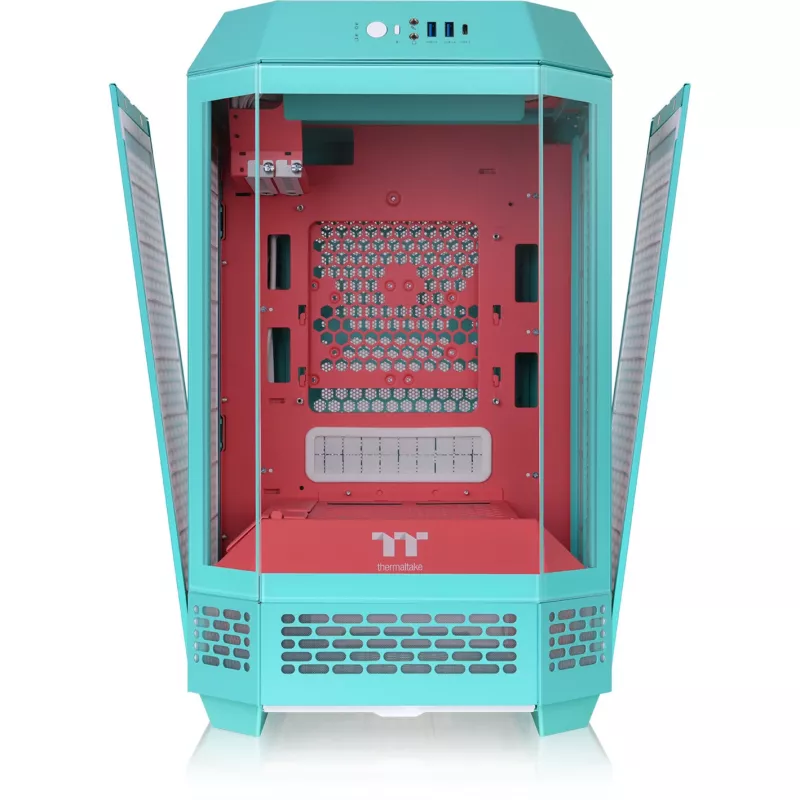 Thermaltake The Tower 250 Mini Tower korpusas mėtų/braškių spalvos, grūdintas stiklas