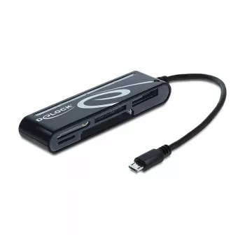 Kortelių skaitytuvas DeLOCK 91732 USB 2.0 Juodas