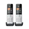 Gigaset COMFORT 500HX duo analoginis/DECT belaidis telefonas su skambučio numerio rodymu, juodas/sidabrinis
