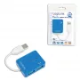 LogiLink USB 2.0 4 prievadų mazgas – mėlynas – suderinamas su Windows 98SE/ME/200/XP/Vista/2003/7 (UA0136)