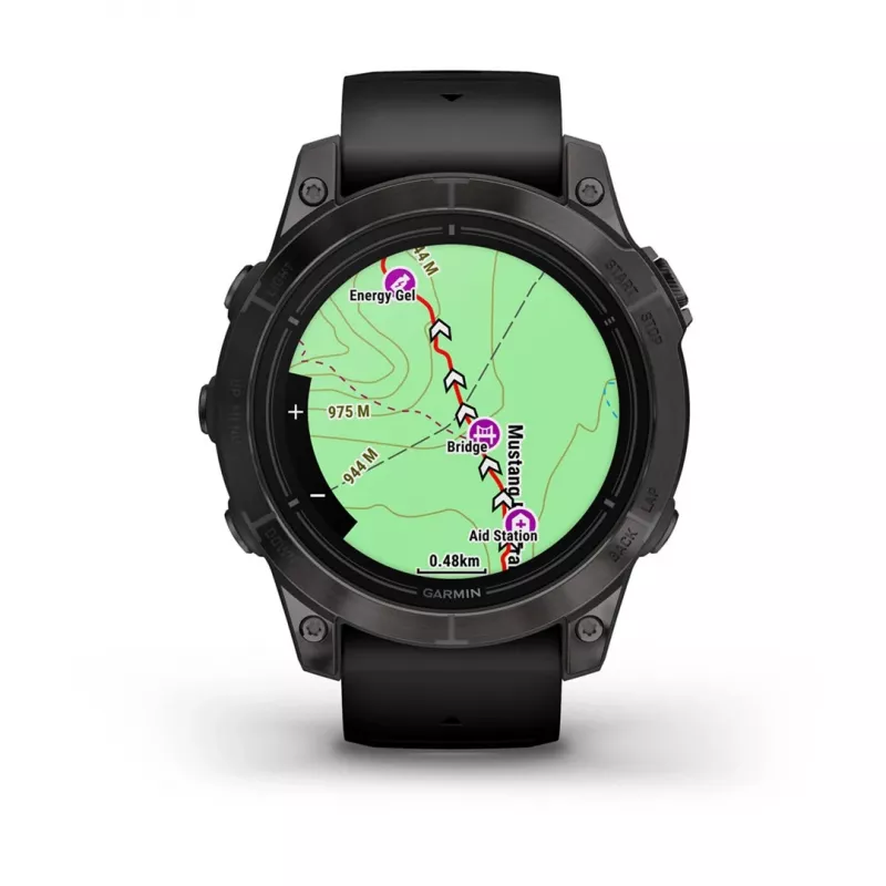 Garmin epix Pro (Gen 2) Sapphire Edition 3,3 cm (1,3 colio) AMOLED 47 mm skaitmeninis 416 x 416 pikselių liečiamas ekranas juodas su Wi-Fi ir GPS