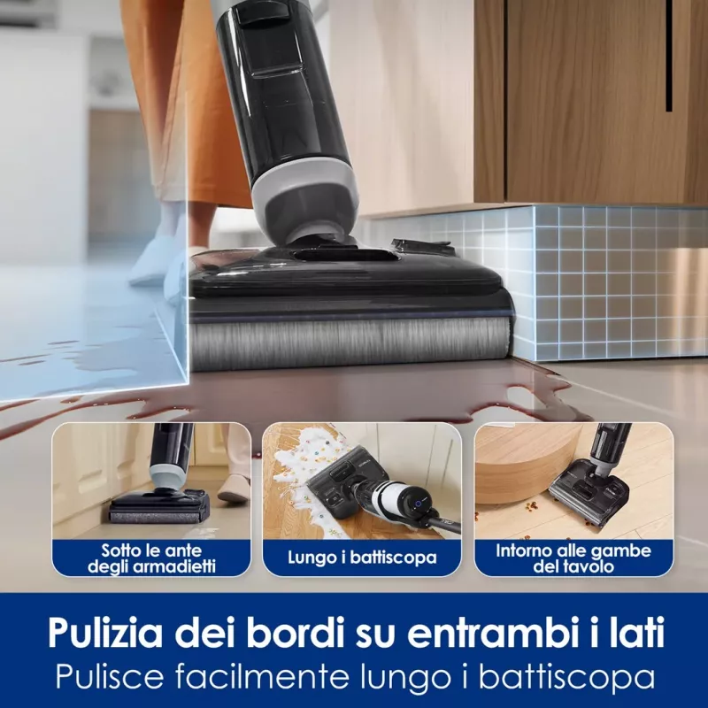 Belaidis grindų valiklis Tineco Floor One i5 Stretch Plus – lengvas šlapias ir sausas vertikalus grindų plovėjas