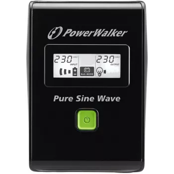 Nepertraukiamo maitinimo šaltinis PowerWalker VI 800 SW FR, linijinis-interaktyvus, 0,8 kVA, 480 W, 2 lizdai