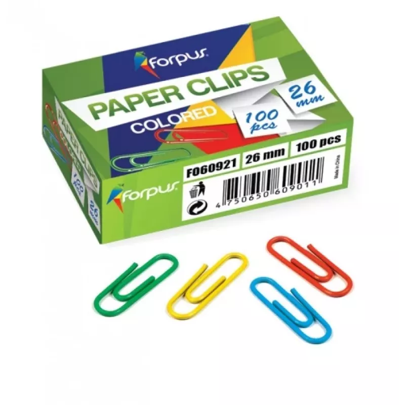 Segtuvai Forpus, spalvoti, 26 mm, apvalūs (100 vnt.) 1104-008