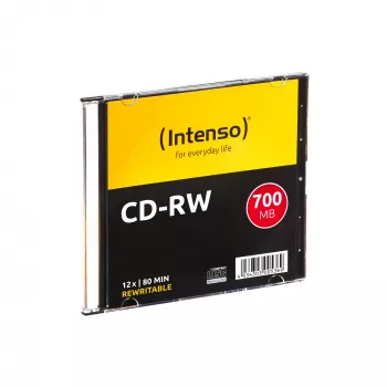 Perrašomas CD-RW INTENSO 700 MB / 80 min, 12x, 10 vnt., 120 mm (plonas dėklas)