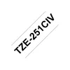 Brother TZE231CIV etikečių juosta – juoda ant baltos, TZe