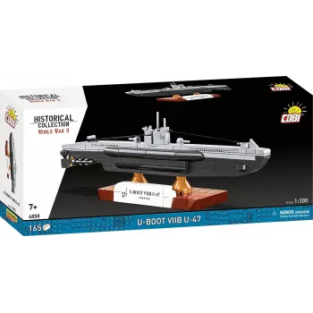 Konstrukcinis modelis povandeninis laivas Cobi U-47 T.VIIB 1:300 rinkinys