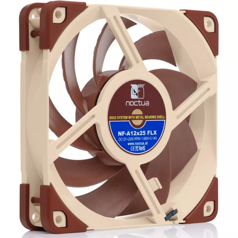 Noctua NF-A12x25 FLX 120 mm korpuso ventiliatorius