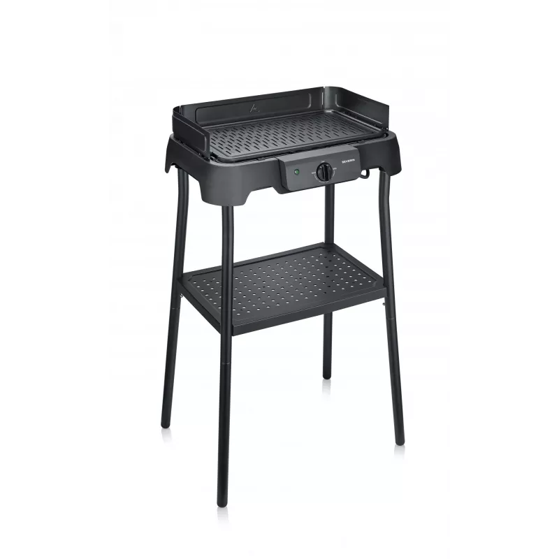 Stalinis elektrinis grilis SEVERIN PG 8596, 2000 W, stačiakampė grotelė, juodas, sukamas valdiklis
