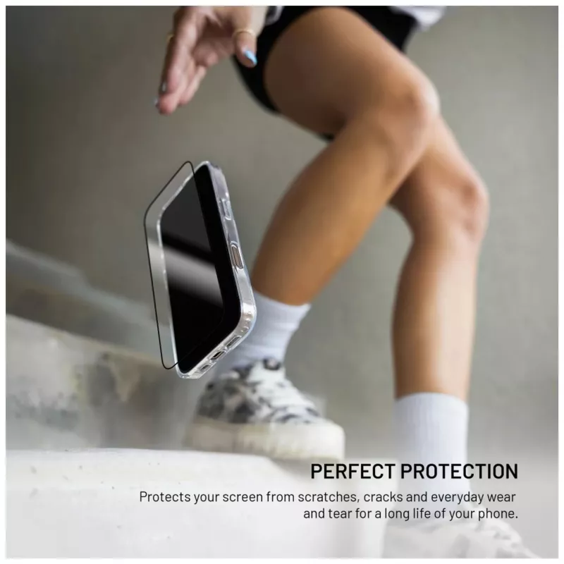 Grūdinto stiklo apsauginis stikliukas FIXED, skirtas Apple iPhone 17, 2.5D pilnas dangtelis – 2 vnt., juodas