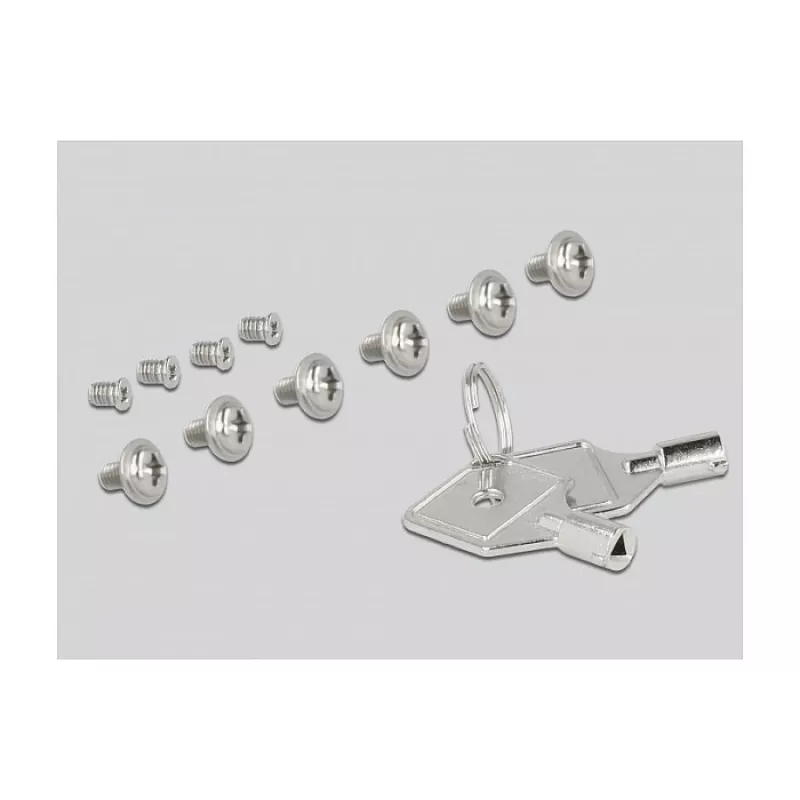 DeLOCK 47232 Juodas metalinis krepšelis 2,5 inch diskams į 3,5 inch lizdą