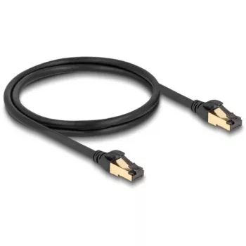 Tinklo kabelis DeLOCK RJ45 Cat.6A vyriškas–vyriškas S/FTP 1 m juodas