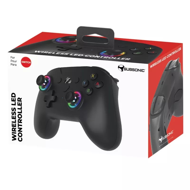 Subsonic Wireless LED pultas juodas, skirtas Switch