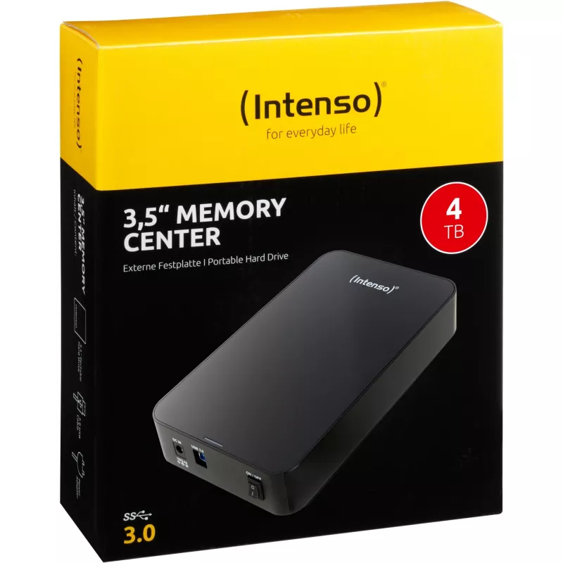 Intenso Memory Center 4TB USB 3.0 3,5 colio išorinis kietasis diskas, juodas (6031512)