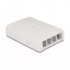 DeLOCK 67053 Sieninė 4 prievadų keystone dėžutė, balta