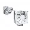 Oro aušintuvas CPU Montech NX400, 2x120 mm ventiliatoriai, baltas, 156×74×120 mm, TDP 270 W