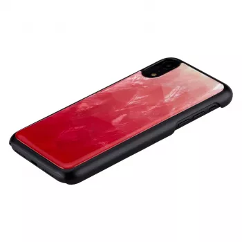 Dėklas iKins iPhone XR — dviejų spalvų rožinio ežero ir juodos apsauginis dėklas