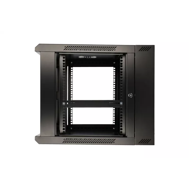 Extralink sieninis RACK spintos korpusas 9U 600x600 AZH juodas, varstomas