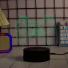 LED stalinė lempa MANTA SNL122RGB RGB 3D šviesos dekoracija, keičiama spalva, USB maitinimas