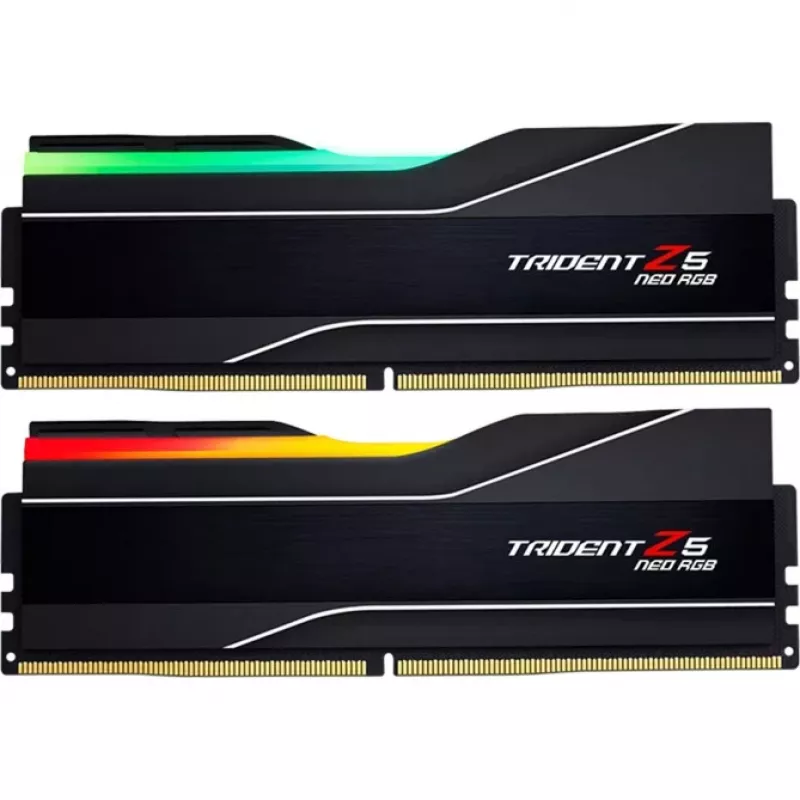 DIMM 64 GB DDR5-6000 (2x 32 GB) Dual-Kit, Arbeitsspeicher schwarz, F5-6000J2636H32GX2-TZ5NR, Trident Z5 Neo RGB, AMD EXPO
