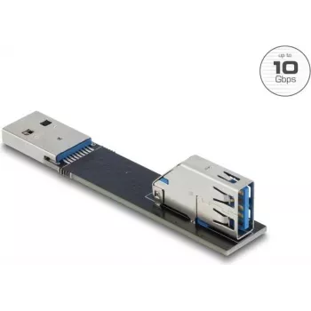 Lyties keitiklis DELOCK 67421 — USB Type-A į Type-A, juodas