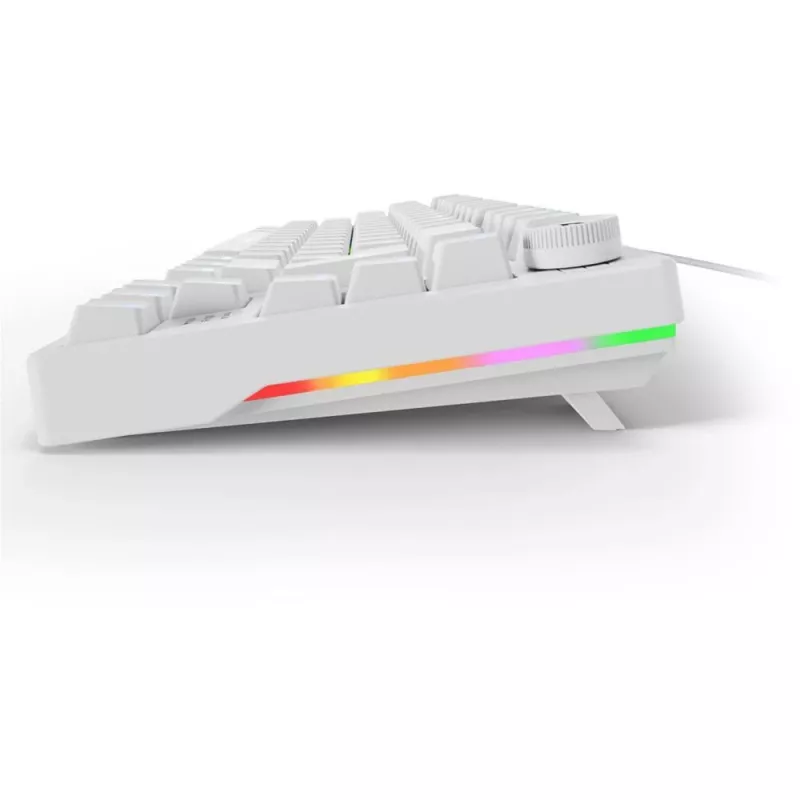 Klaviatūra Sharkoon SGK25 75% QWERTZ USB laidinė RGB LED balta