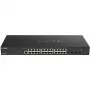 D-Link 24 prievadų 10GBASE-T + 4 prievadų 10/25G SFP28 išmanusis valdomas jungiklis