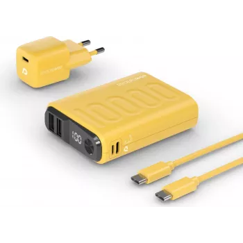 RealPower PB-10000 10000 mAh geltona nešiojama baterija