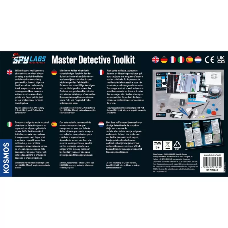 Spy Labs Incorporated Master Detective Toolkit V1 – Detektyvo rinkinys