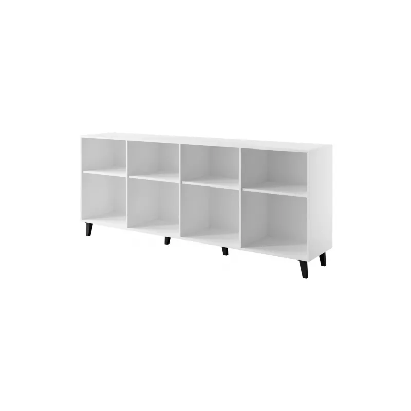 FARO komoda 200x42x82 baltas matinis + ąžuolas craft