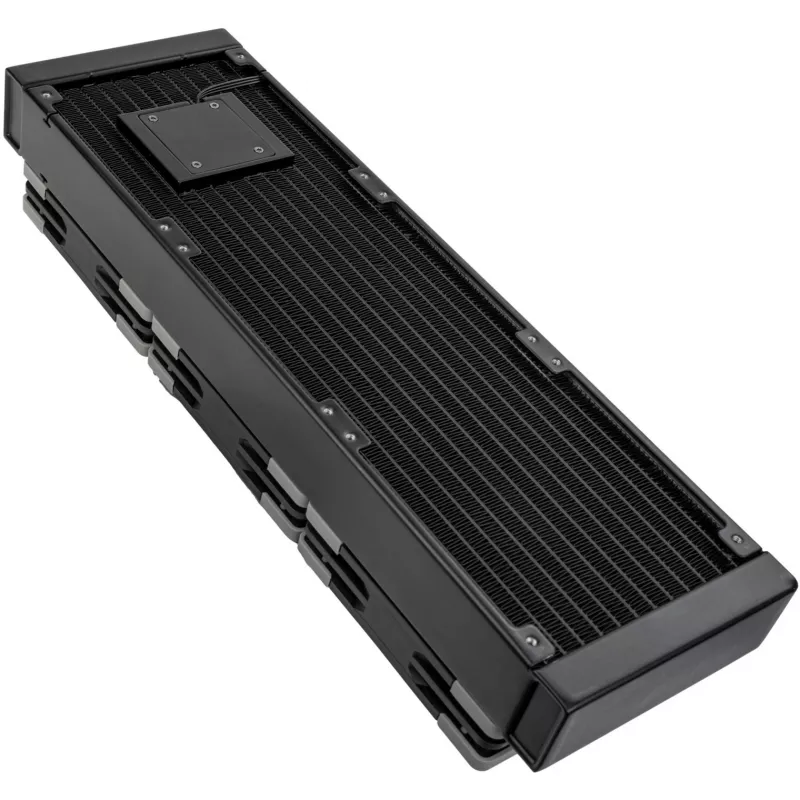 Radiatorius SILVERSTONE SST-XE360PDD 360 mm vandens aušinimui, juodas/sidabrinis