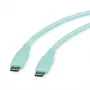 ROLINE USB 2.0 laidas C-C ST/ST Silikoninis 60W 1m Žalias