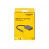 DeLOCK USB Type-C SD/Micro SD kortelių skaitytuvas, aliuminis, 5000 Mbit/s