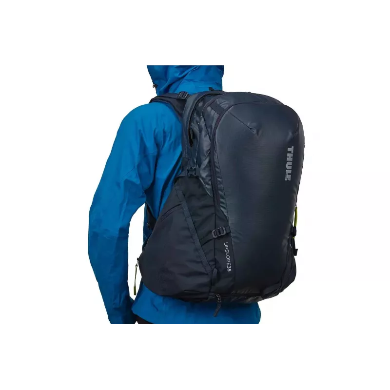 Kuprinė Thule 3610 Upslope 35L su nuimama oro pagalve 3.0, skirta slidėms ir snieglentei, Lime Punch