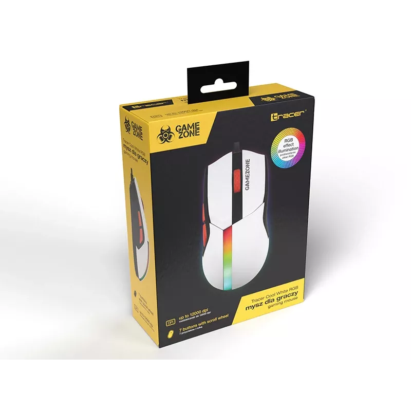 Pelė Tracer 47417 Gamezone Cool White RGB USB