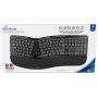 MediaRange ergonominė multimedijos klaviatūra 124 klavišų, juoda (MROS120)