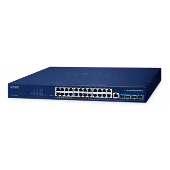 Valdomas jungiklis PLANET GS-6311-24HP4X L3 Gigabit Ethernet 24 prievadai PoE